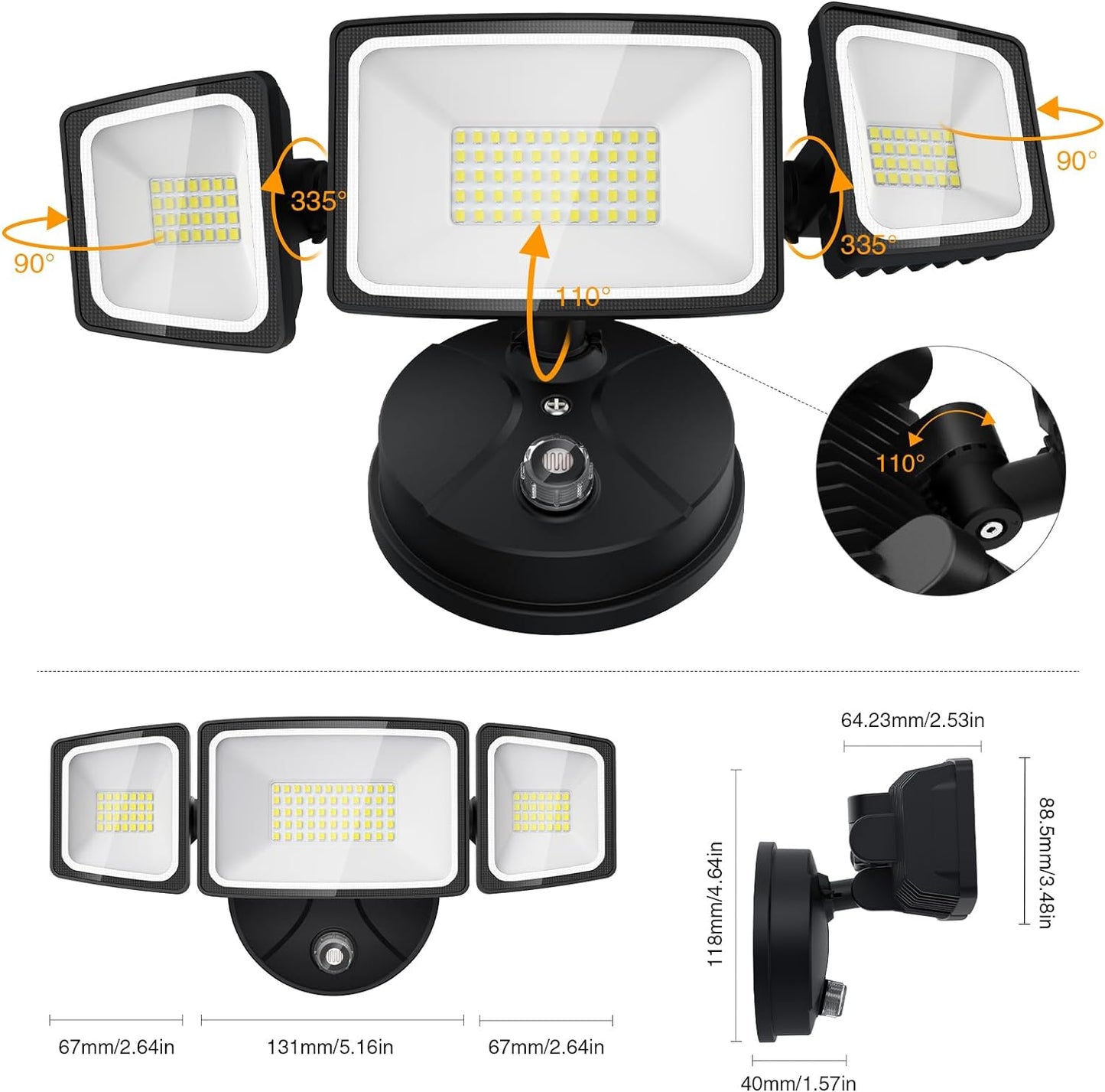 Intomoda Dusk to Dawn Security Light